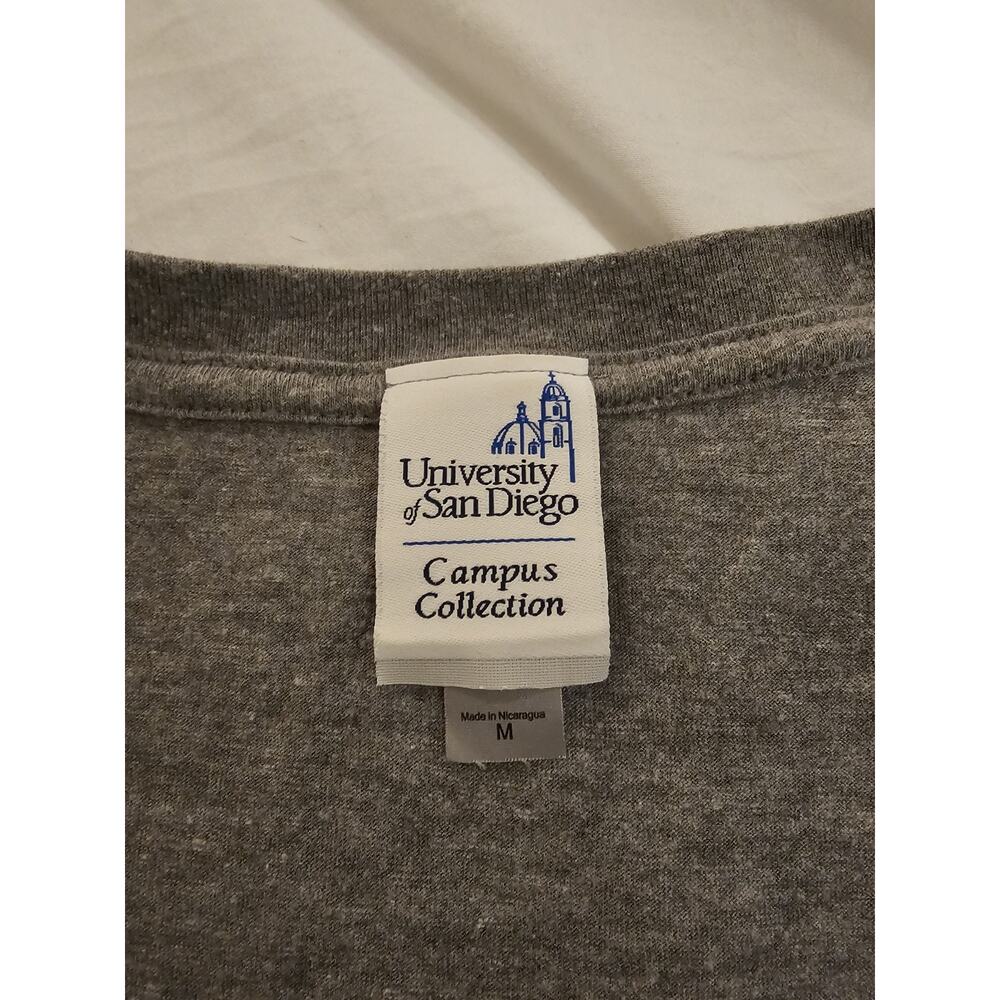 University of San Diego USD Toreros Women’s Medium Gray V Neck T Shirt - Picture 2 of 5